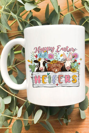Cows Happy Easter Heifers White Mug - Wholesale Accessory Market