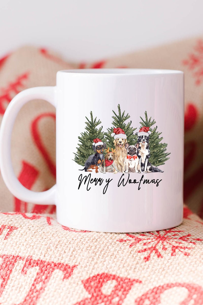 Dog Merry Woofmas White Mug - Wholesale Accessory Market