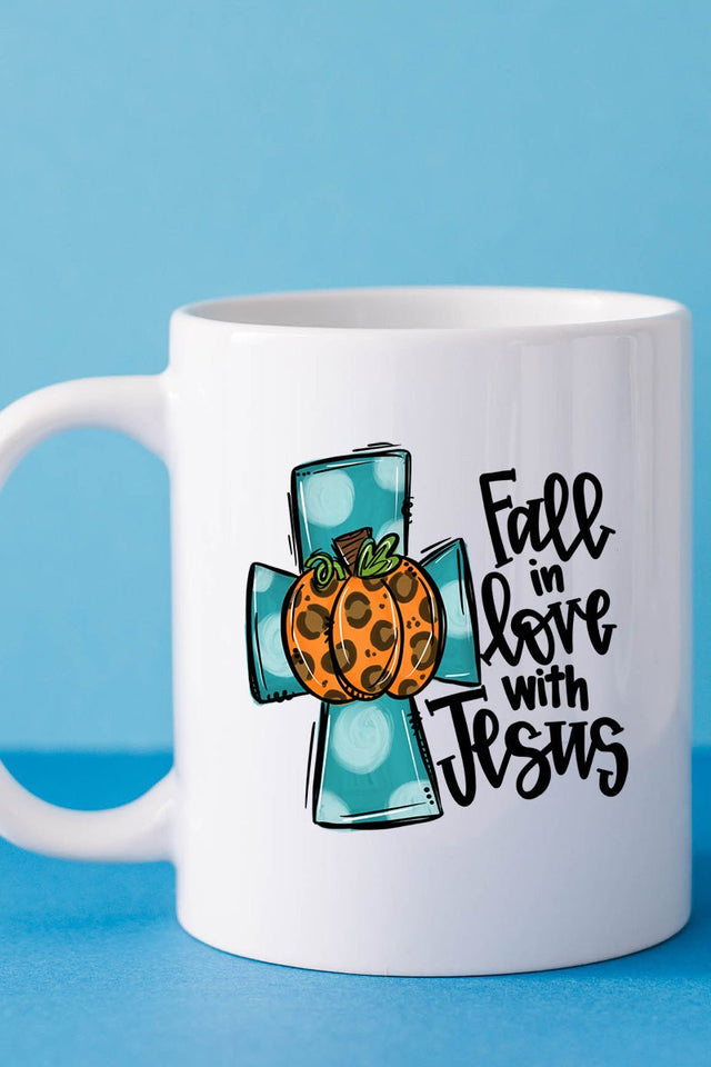 Fall In Love With Jesus White Mug - Wholesale Accessory Market