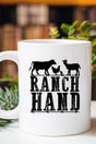 Farm Animals Ranch Hand White Mug - Wholesale Accessory Market