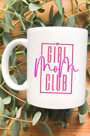 Girl Mom Club White Mug - Wholesale Accessory Market