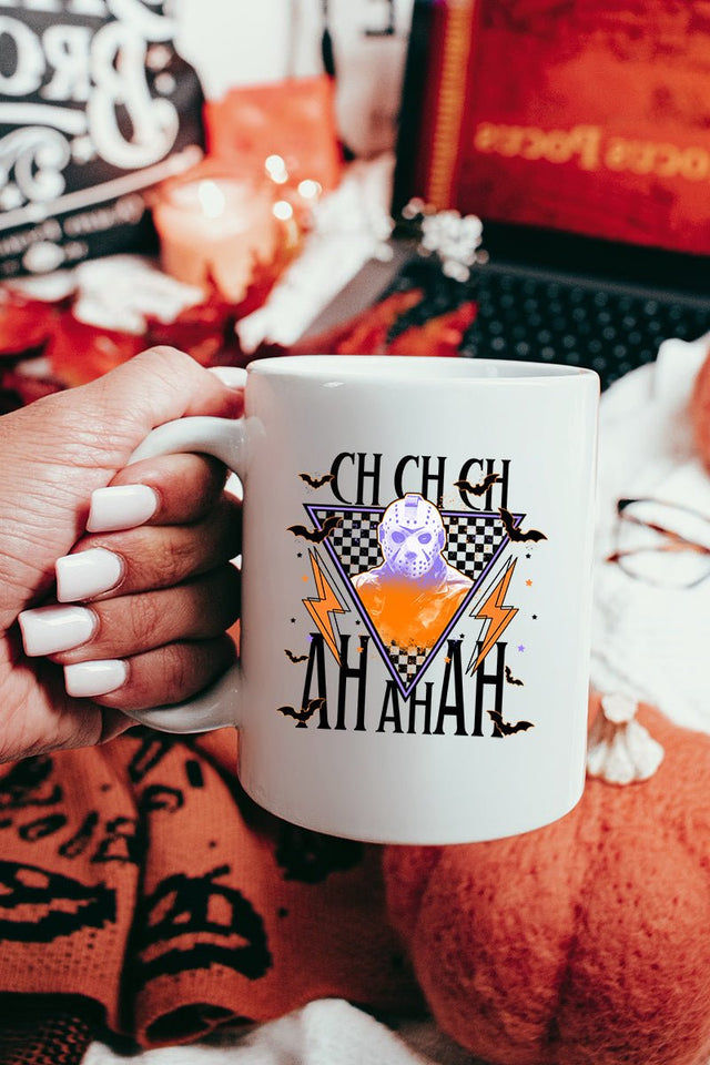 Halloween Vibez Jason White Mug - Wholesale Accessory Market