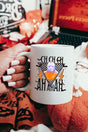 Halloween Vibez Jason White Mug - Wholesale Accessory Market