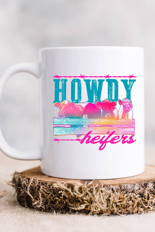 Howdy Heifers White Mug - Wholesale Accessory Market