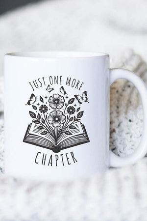 Just One More Chapter White Mug - Wholesale Accessory Market