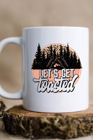 Let's Get Toasted White Mug - Wholesale Accessory Market