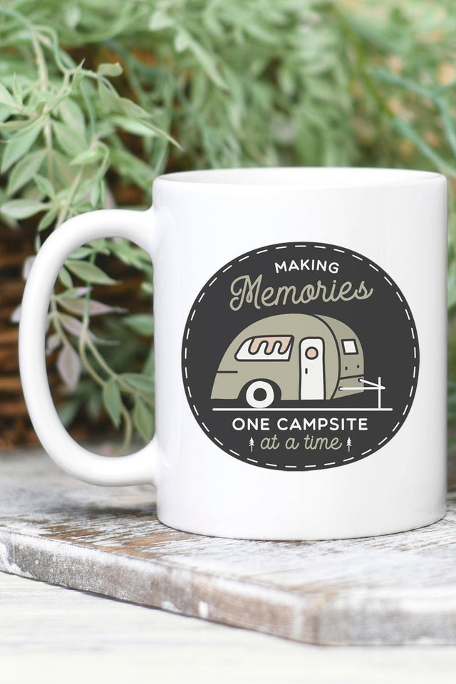 DISCONTINUED - Making Memories Campsite White Mug - Wholesale Accessory Market