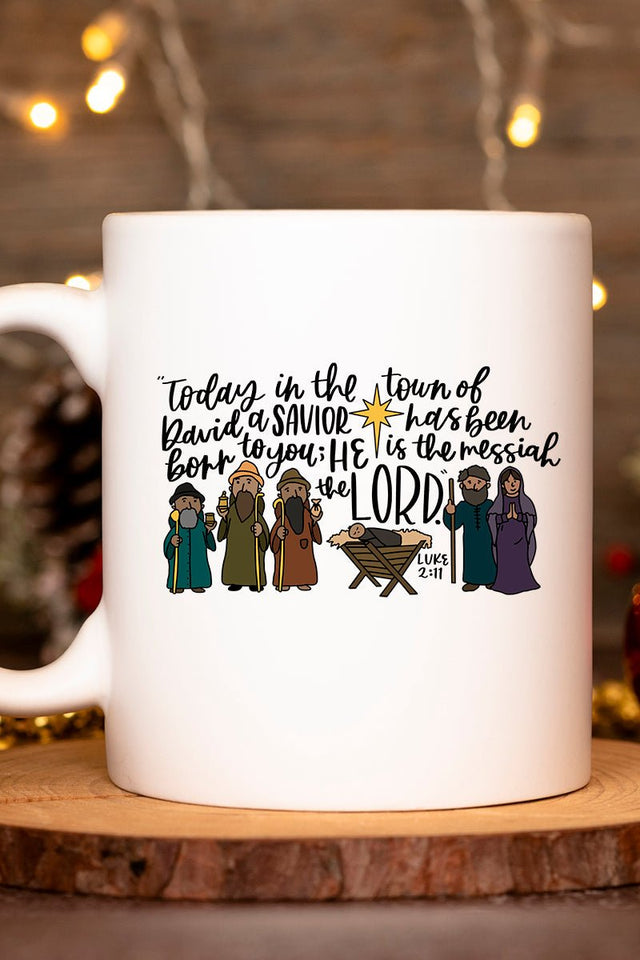 Nativity Doodle White Mug - Wholesale Accessory Market