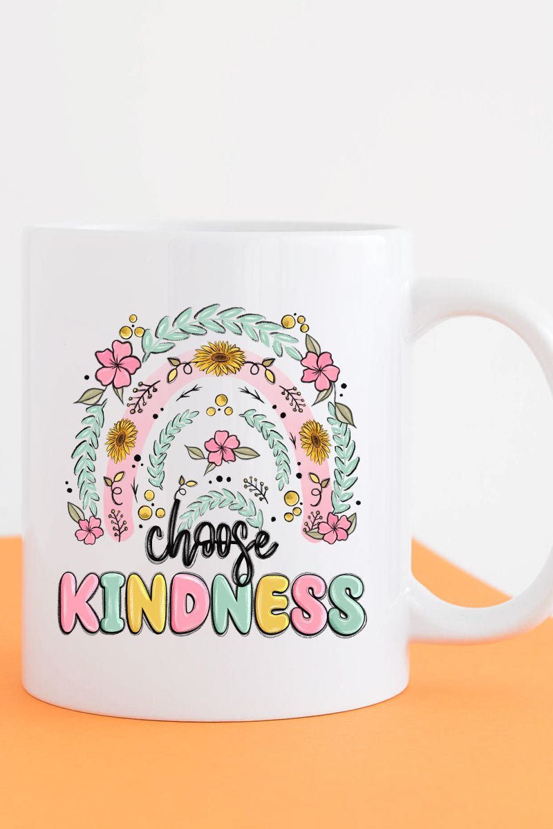 Rainbow Choose Kindness White Mug - Wholesale Accessory Market