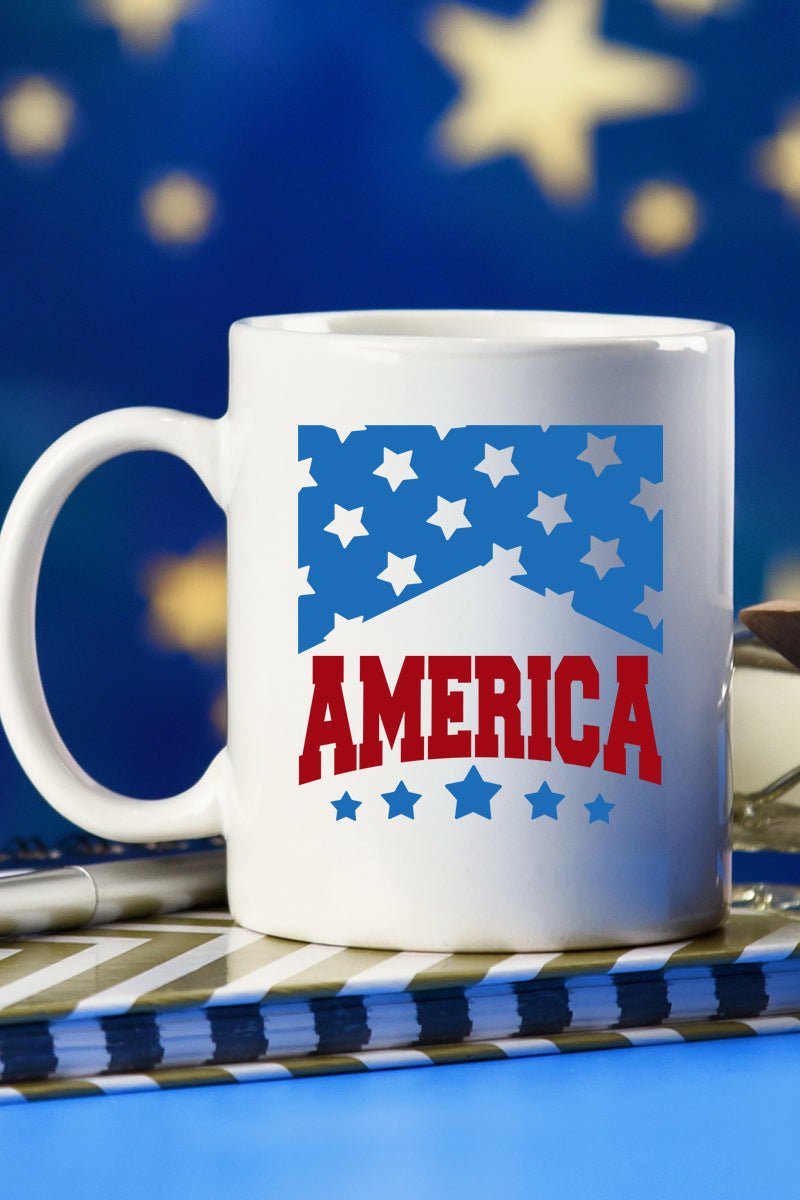 Stars America White Mug - Wholesale Accessory Market