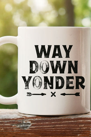 Way Down Yonder White Mug - Wholesale Accessory Market