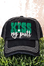 Distressed Black 'Kiss My Putt' Cap - Wholesale Accessory Market