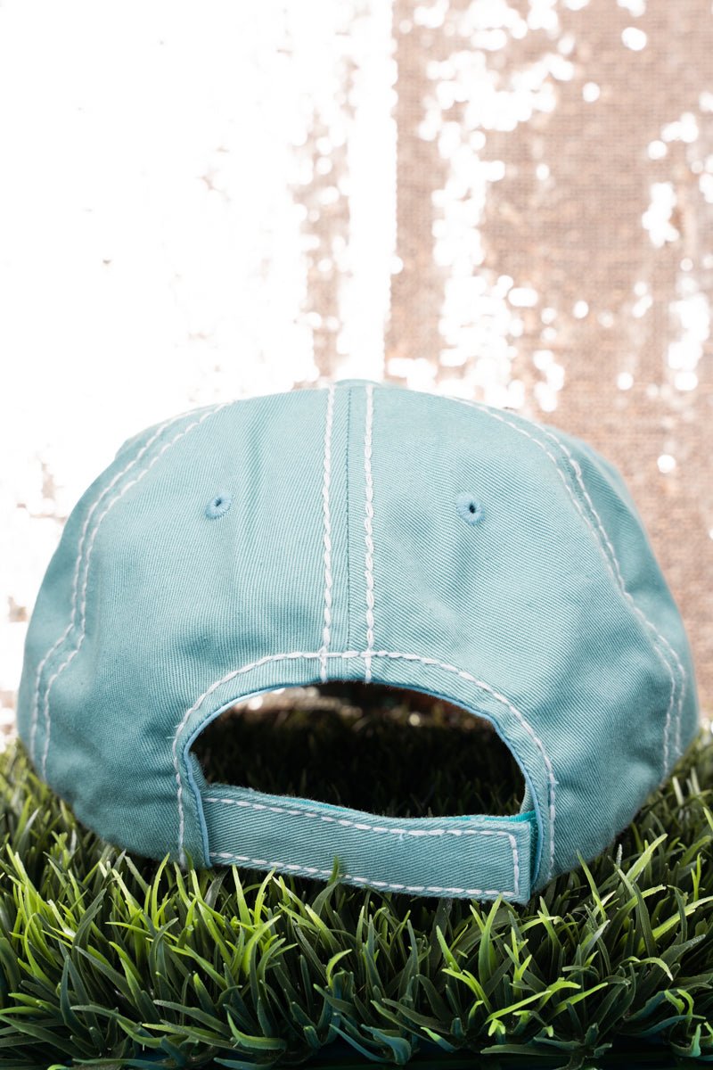 Distressed Seafoam 'Kiss My Putt' Cap - Wholesale Accessory Market