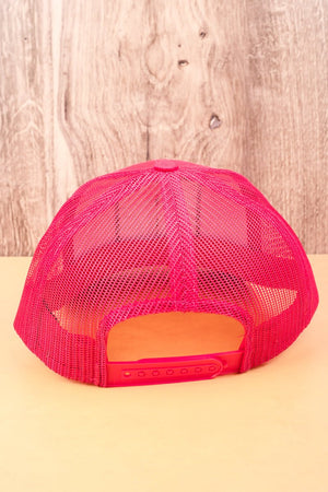 Hot Pink 'Crazy Heifer' Mesh Cap - Wholesale Accessory Market