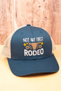 Blue and Khaki 'Not My First Rodeo' Mesh Cap - Wholesale Accessory Market