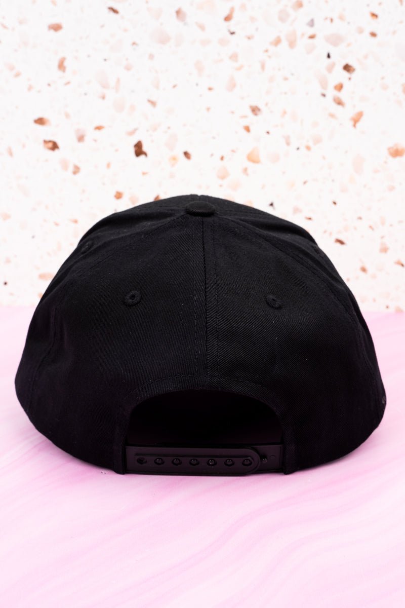 Black 'Dog Mom' Snapback Cap - Wholesale Accessory Market