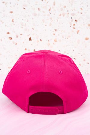 Hot Pink Glitter 'Boy Mom' Snapback Cap - Wholesale Accessory Market