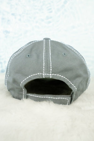 Distressed Steel Gray 'Lake Life' Cap - Wholesale Accessory Market