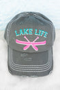 Distressed Steel Gray 'Lake Life' Cap - Wholesale Accessory Market