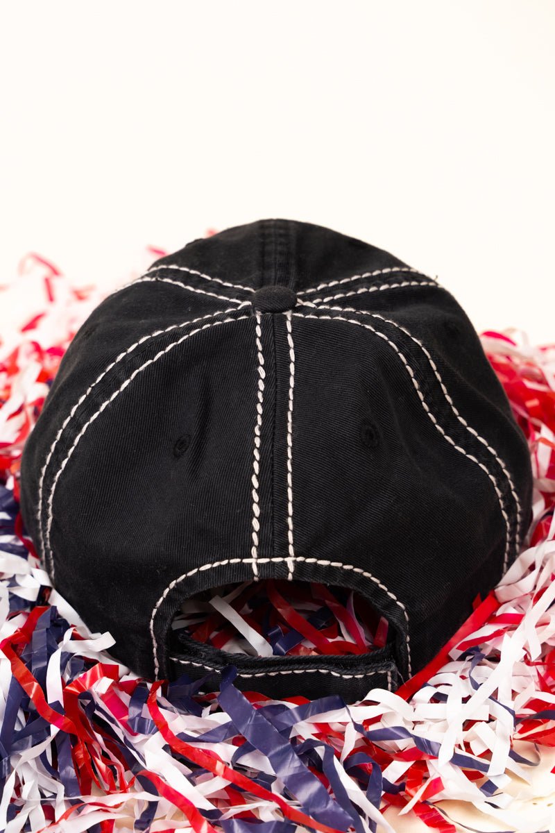 Distressed Black 'Soccer Mom' Cap - Wholesale Accessory Market