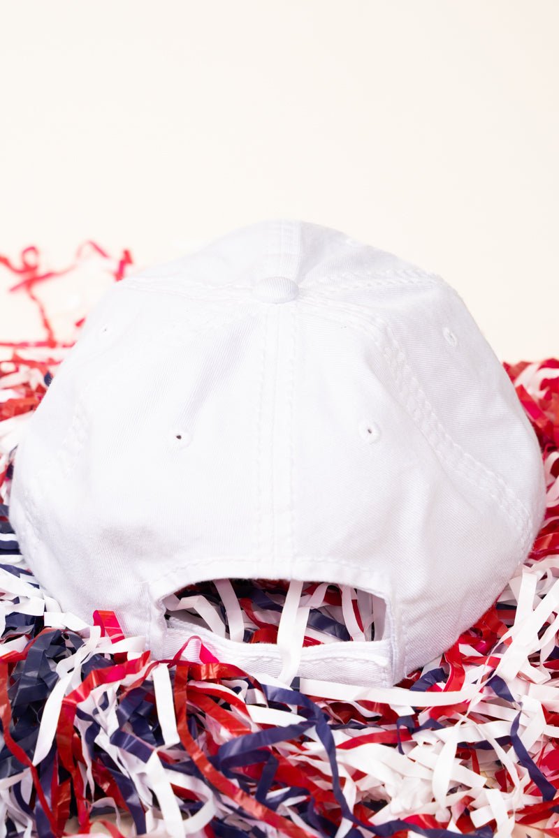 Distressed White 'Soccer Mom' Cap - Wholesale Accessory Market