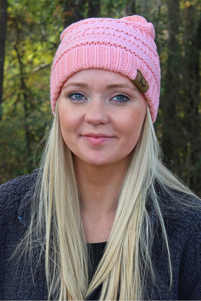 Campfire Cozy Beanie, Light Pink - Wholesale Accessory Market