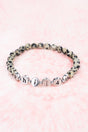 Alayna Dalmation Jasper Silvertone 'Phil 4:13' Beaded Bracelet Set - Wholesale Accessory Market