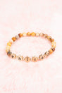 Alayna Brown Goldtone 'Phil 4:13' Beaded Bracelet Set - Wholesale Accessory Market