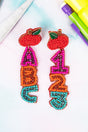 Learning ABCs and 123s Seed Bead Earrings - Wholesale Accessory Market