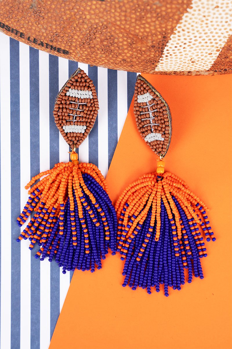 Florida Score The Win Seed Bead Earrings - Wholesale Accessory Market