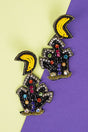 Spooky House Black Seed Bead Earrings - Wholesale Accessory Market