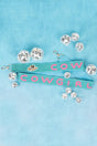 Turquoise and Pink 'Howdy' Hat Seed Bead Bag Strap - Wholesale Accessory Market