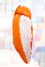 Team Colors Orange and White Sequin Knotted Headband - Wholesale Accessory Market