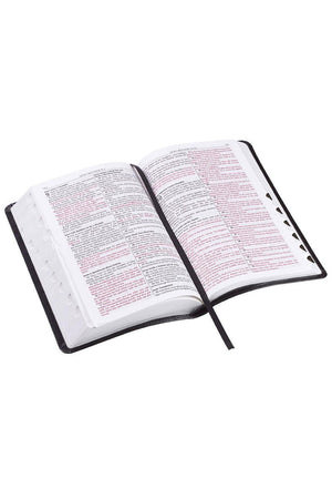 Black LuxLeather Deluxe Gift KJV Bible with Thumb Index - Wholesale Accessory Market