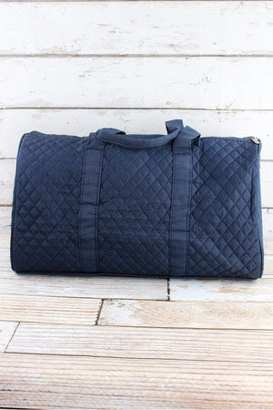 NGIL Navy Quilted Duffle Bag 21" - Wholesale Accessory Market