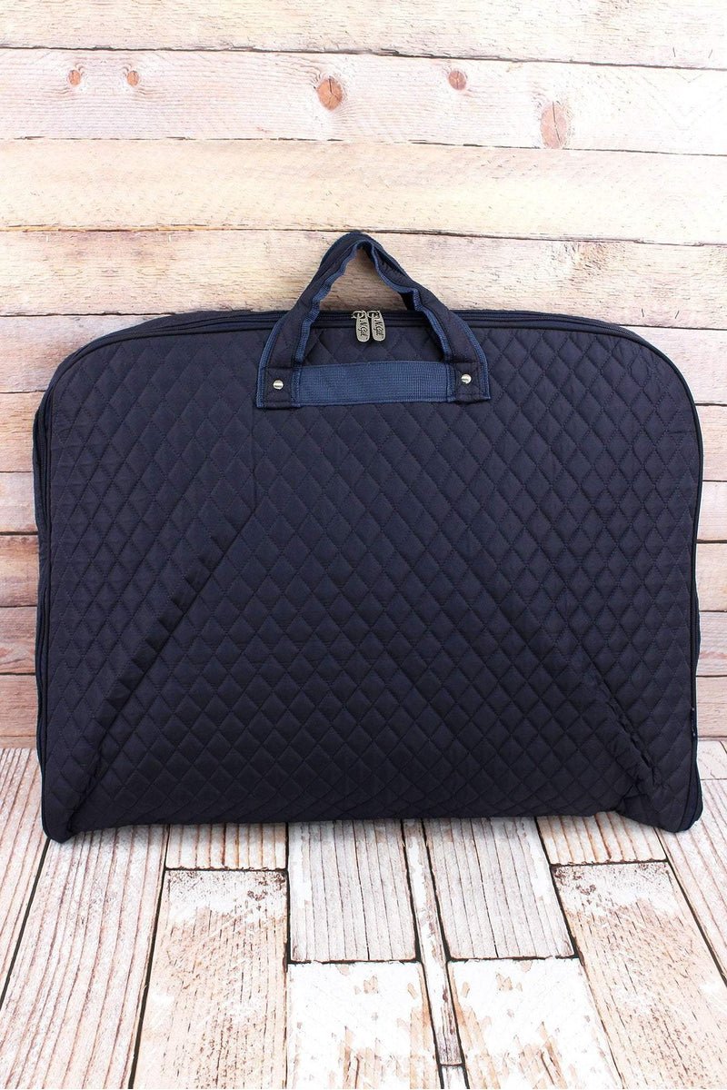 NGIL Navy Quilted Garment Bag - Wholesale Accessory Market