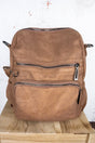 Charmed Life Light Brown Faux Leather Backpack Tote - Wholesale Accessory Market