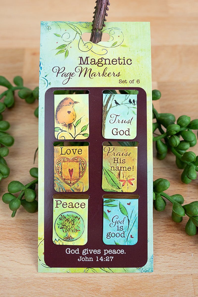 Peaceful Thoughts 6 Piece Magnetic Page Marker Set - Wholesale Accessory Market