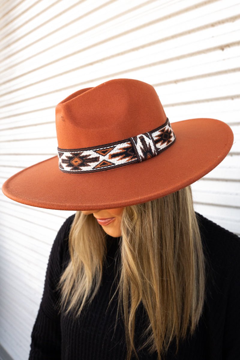 Copper Mesa Felt Hat, Rust - Wholesale Accessory Market