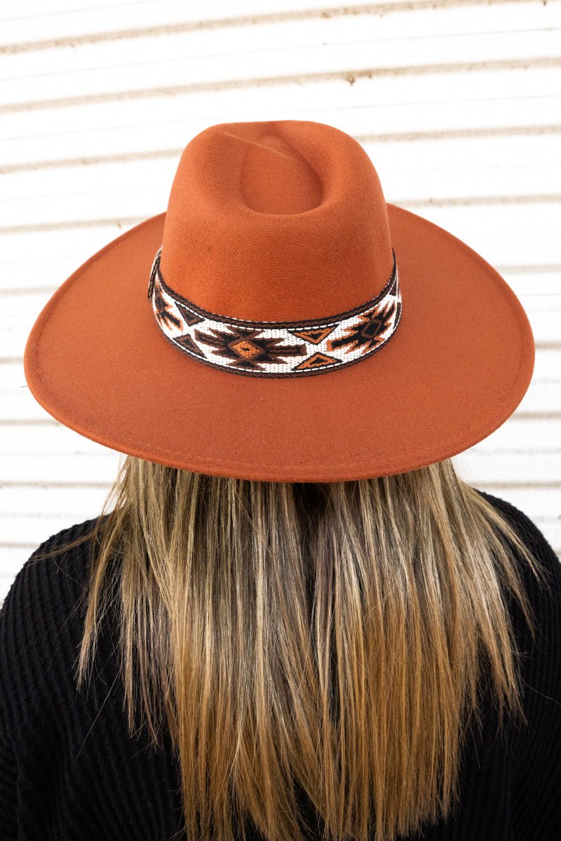 Copper Mesa Felt Hat, Rust - Wholesale Accessory Market