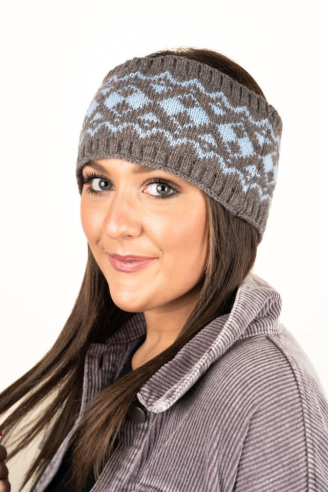 Bryce Bridge Knit Headband, Taupe - Wholesale Accessory Market