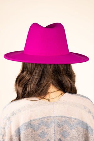 Down From Dover Felt Hat, Hot Pink - Wholesale Accessory Market