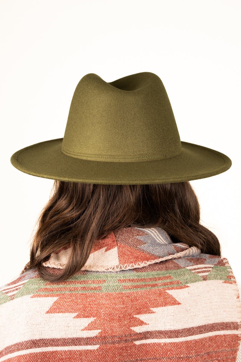 Down From Dover Felt Hat, Olive - Wholesale Accessory Market