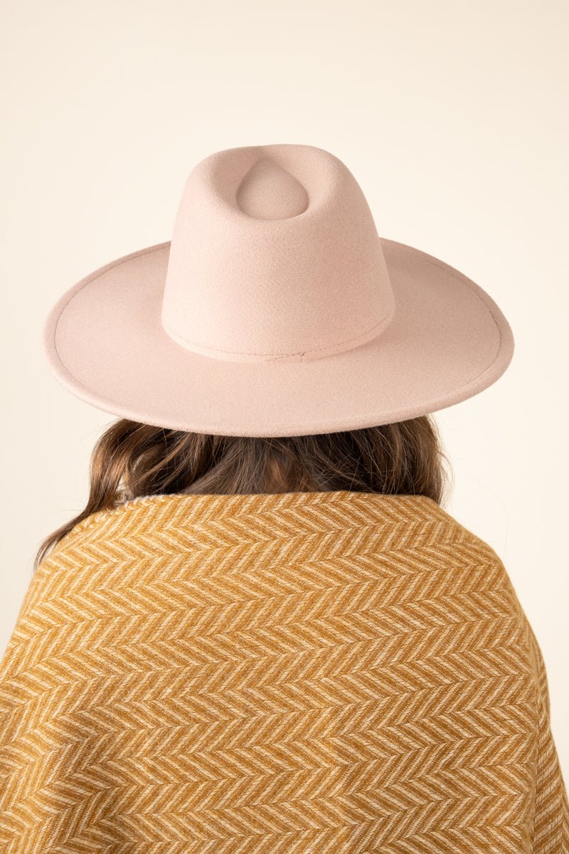 Desperado Felt Hat, Almond - Wholesale Accessory Market