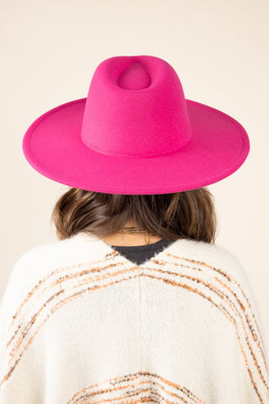 Desperado Felt Hat, Hot Pink - Wholesale Accessory Market