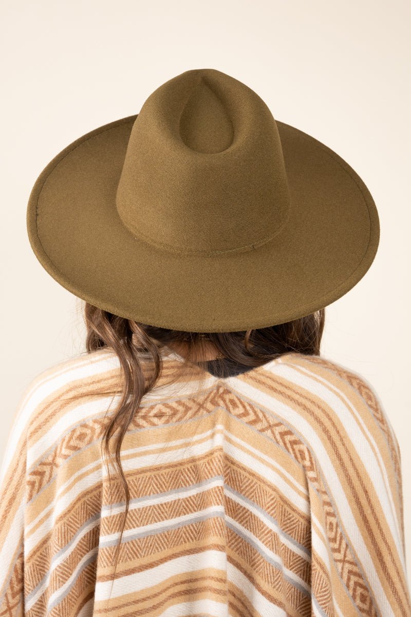 Desperado Felt Hat, Olive - Wholesale Accessory Market