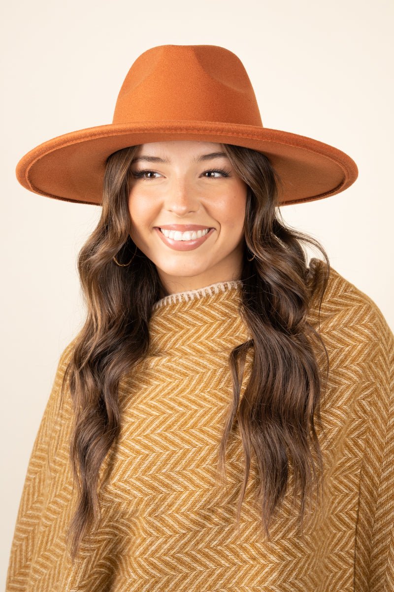 Desperado Felt Hat, Rust - Wholesale Accessory Market