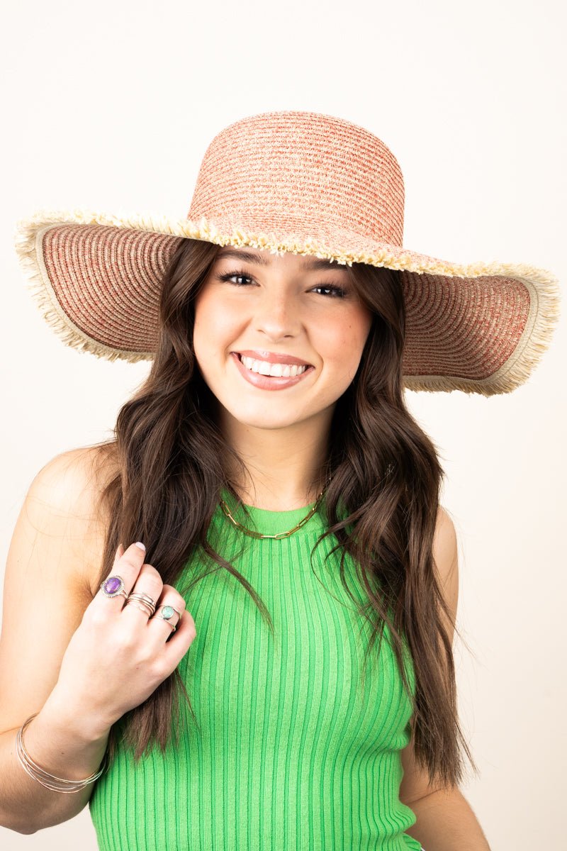 Coral 2024 floppy hat