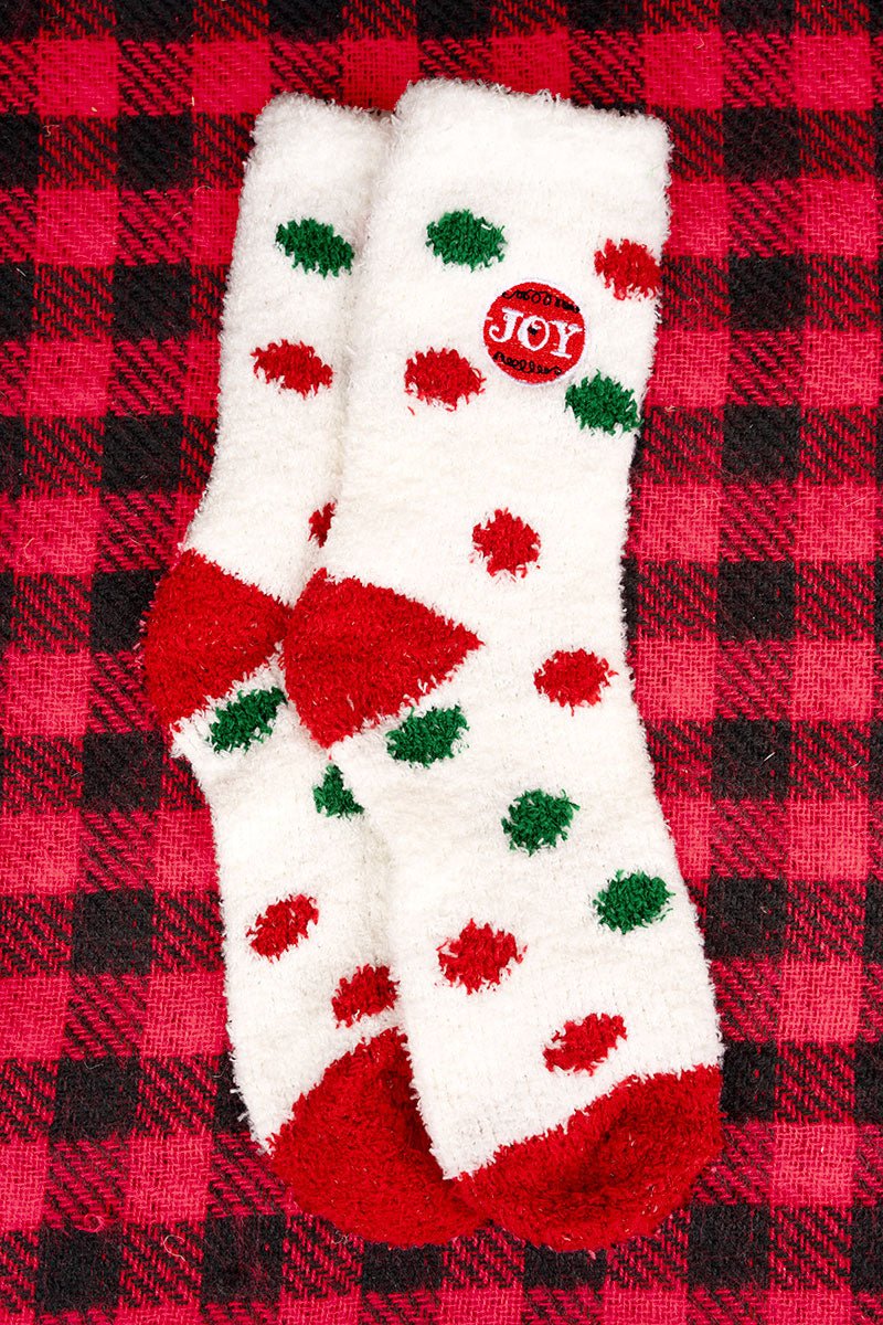 Comfort and Joy Polka Dot Socks - Wholesale Accessory Market