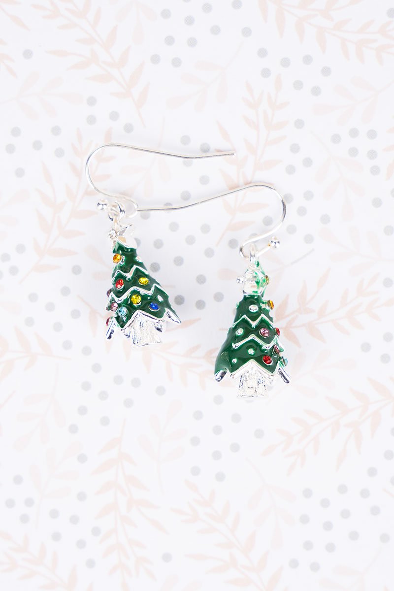 I'm Feelin Pine Silvertone Earrings - Wholesale Accessory Market